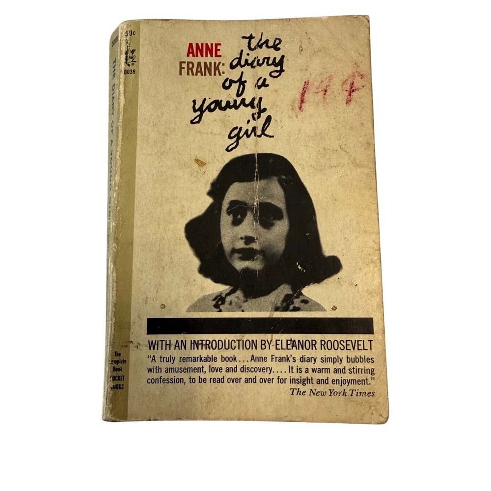 The Diary of a Young Girl Anne Frank 1967 Edition Eleanor Roosevelt Introduction